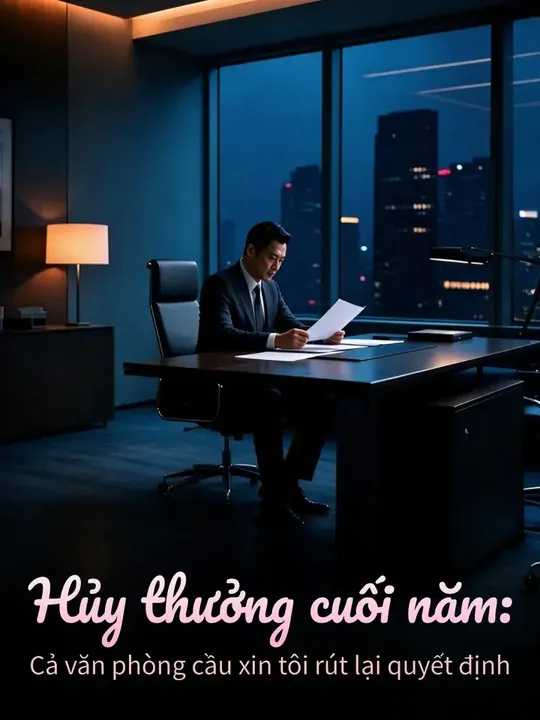 Hủy thưởng cuối năm: Cả văn phòng cầu xin tôi rút lại quyết định